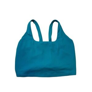Aerie Offline Sports Bra Women's L Teal Blue Athletic Yoga Activewear